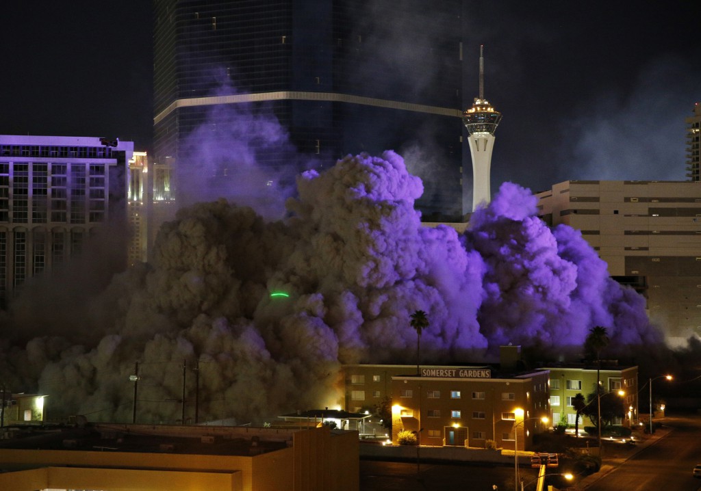 Riviera Casino tower in Las Vegas set for an overnight implosion