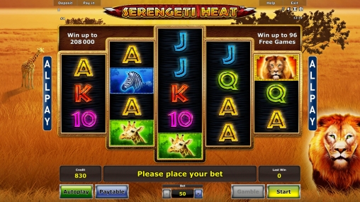 The Serengeti Heat slot machine