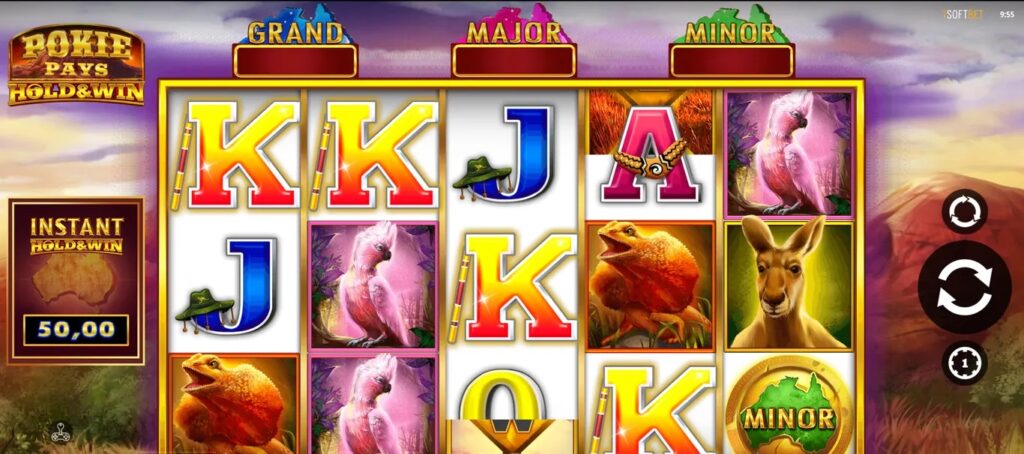 Pokie Pays Hold and Win Slot